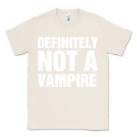 Natural Definitely Not A Vampire merch Classic Tee - longCreatives