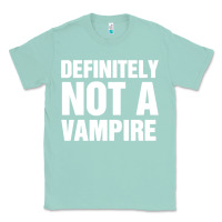 Seafoam Definitely Not A Vampire merch Classic Tee - longCreatives