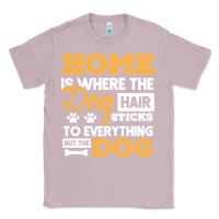 Lilac dog t  shirt home is where the dog hair stick funny  gift t  shirt Classic Tee - longCreatives