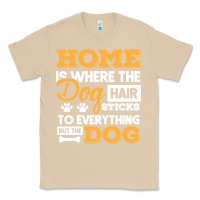 Mushroom dog t  shirt home is where the dog hair stick funny  gift t  shirt Classic Tee - longCreatives