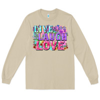 Mushroom Live laugh love hippie Valentine's Day Long Sleeve Tee - FaDigitalArtStudio
