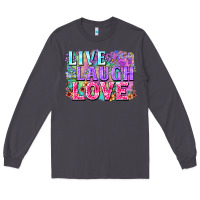 Smoke Live laugh love hippie Valentine's Day Long Sleeve Tee - FaDigitalArtStudio