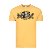 Vintage Mustard Mom with cow Vintage Tee - CowGirlArtShop