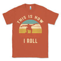 Copper Skater - This Is How I Roll Retro Skateboard Gift Classic Tee - longCreatives