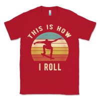 Red Skater - This Is How I Roll Retro Skateboard Gift Classic Tee - longCreatives