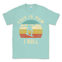 Seafoam Skater - This Is How I Roll Retro Skateboard Gift Classic Tee - longCreatives