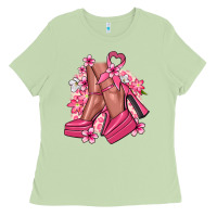 Matcha Cancer high heels Cancer Awareness Ladies Tee - HowdyJamesFarm