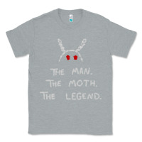 Heather Grey The Man The Moth The Legend Mothman Classic Tee - longCreatives