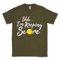 Army Green Scorekeeper Softball Team Scorebook Keeper Raglan Baseball Classic Tee - longCreatives