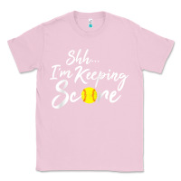 Bubblegum Pink Scorekeeper Softball Team Scorebook Keeper Raglan Baseball Classic Tee - longCreatives