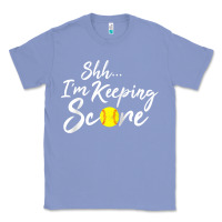 Colony Blue Scorekeeper Softball Team Scorebook Keeper Raglan Baseball Classic Tee - longCreatives