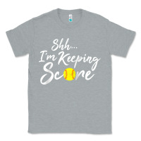 Heather Grey Scorekeeper Softball Team Scorebook Keeper Raglan Baseball Classic Tee - longCreatives