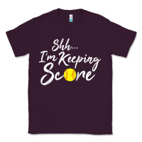 Plum Scorekeeper Softball Team Scorebook Keeper Raglan Baseball Classic Tee - longCreatives