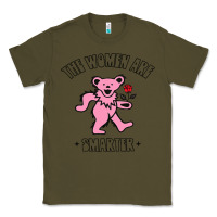Army Green The Women Are Dancing Bear Smarter Classic Tee - longCreatives