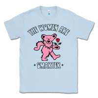 Dusty Blue The Women Are Dancing Bear Smarter Classic Tee - longCreatives