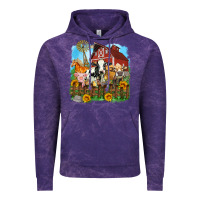 Cloud Purple farm life olivia Vintage Hoodie - OliviaCreatesArt