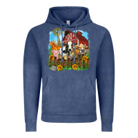 Vintage Denim farm life olivia Vintage Hoodie - OliviaCreatesArt
