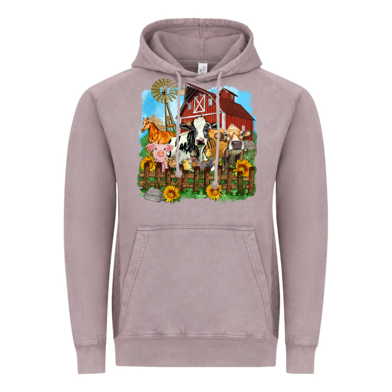 Farm Life Olivia Vintage Hoodie by OliviaCreatesArt | Teevron