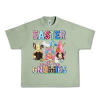 Oil Green Easter with my gnomies  Easter Day Urban Heavy Tee - CowGirlArtShop