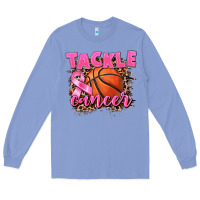 Colony Blue Tackle Cancer Basketball Long Sleeve Tee - FaDigitalArtStudio