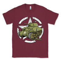 Sherman M4a1 Wwii Army Tank History Vintage Classic Tee | Teevron