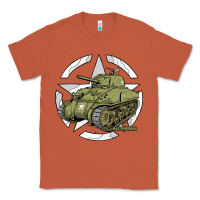 Copper Sherman M4A1 WWII Army Tank History Vintage Classic Tee - longCreatives