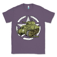 Lavender Sherman M4A1 WWII Army Tank History Vintage Classic Tee - longCreatives