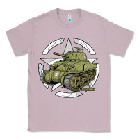 Lilac Sherman M4A1 WWII Army Tank History Vintage Classic Tee - longCreatives