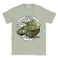 Matcha Sherman M4A1 WWII Army Tank History Vintage Classic Tee - longCreatives