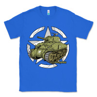 True Royal Sherman M4A1 WWII Army Tank History Vintage Classic Tee - longCreatives
