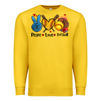 Lemon peace love  softball Premium Sweatshirt - AdoDesignShop