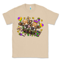 Mushroom Mardi Gras Heifers Classic Tee - HowdyJamesFarm