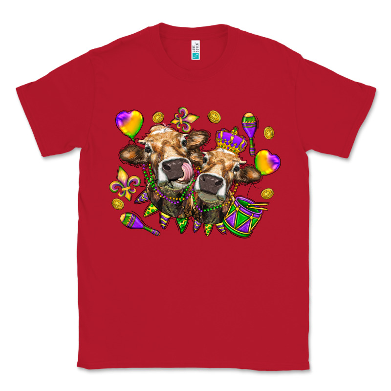 Mardi Gras Heifers Classic Tee by HowdyJamesFarm | Teevron