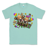 Seafoam Mardi Gras Heifers Classic Tee - HowdyJamesFarm