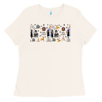 Bone gothic girl and colorful girl Ladies Tee - TumblerDesignByShophia
