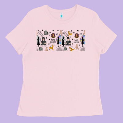 Gothic Girl And Colorful Girl Ladies Tee Designed By Tumblerdesignbyshophia