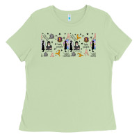 Matcha gothic girl and colorful girl Ladies Tee - TumblerDesignByShophia