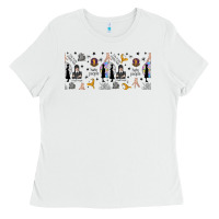 White gothic girl and colorful girl Ladies Tee - TumblerDesignByShophia