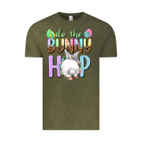 Vintage Olive Do the bunny hop Easter Day Vintage Tee - HowdyJamesFarm