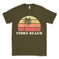 Army Green Pismo Beach CA Vintage 70s Retro Throwback Design Classic Tee - longCreatives