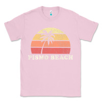 Bubblegum Pink Pismo Beach CA Vintage 70s Retro Throwback Design Classic Tee - longCreatives