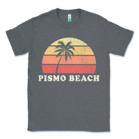 Charcoal Heather Pismo Beach CA Vintage 70s Retro Throwback Design Classic Tee - longCreatives