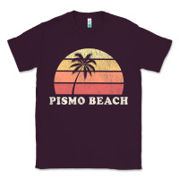 Plum Pismo Beach CA Vintage 70s Retro Throwback Design Classic Tee - longCreatives
