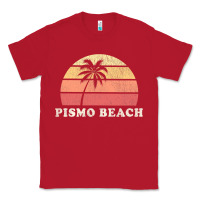 Red Pismo Beach CA Vintage 70s Retro Throwback Design Classic Tee - longCreatives