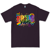 Plum Pride vibes Premium Tee - NancyCooperArtShop