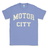 Colony Blue Classic Motor City Detroit Varsity Classic Tee - longCreatives