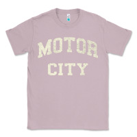 Lilac Classic Motor City Detroit Varsity Classic Tee - longCreatives