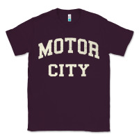 Plum Classic Motor City Detroit Varsity Classic Tee - longCreatives
