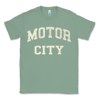 Sage Classic Motor City Detroit Varsity Classic Tee - longCreatives