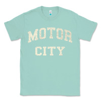 Seafoam Classic Motor City Detroit Varsity Classic Tee - longCreatives